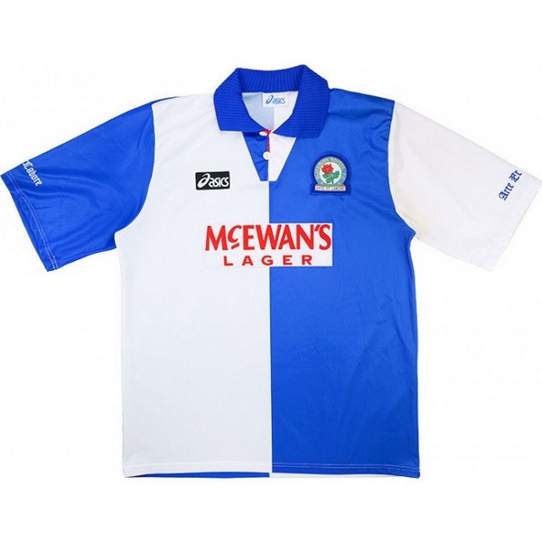 Authentic Camiseta Blackburn Rovers 1ª Retro 1994 1995 Blanco Azul